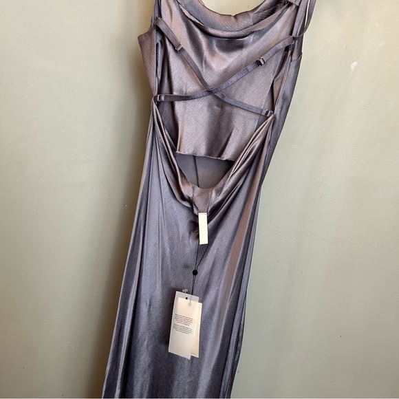 NWT Bec & Bridge Malia satin maxi dress Us2, - Picture 7 of 8